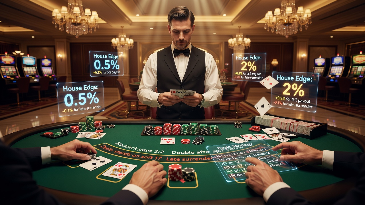 Blackjack House Edge Explained: How to Calculate It by Rules, Payout Odds, and Improve Your Strategy